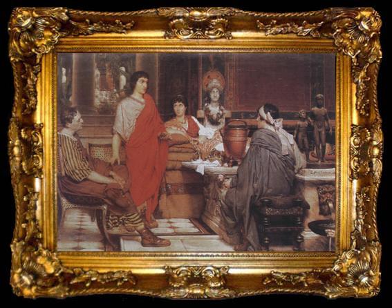 framed  Alma-Tadema, Sir Lawrence Catullus at Lesbia